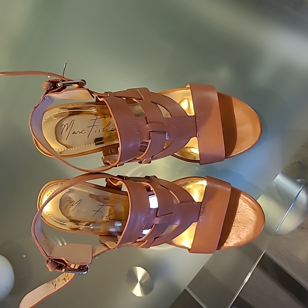 Marc Fisher tan shoes.